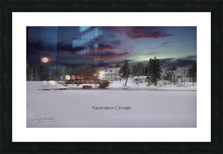 Magnetawan Winter Picture Frame print