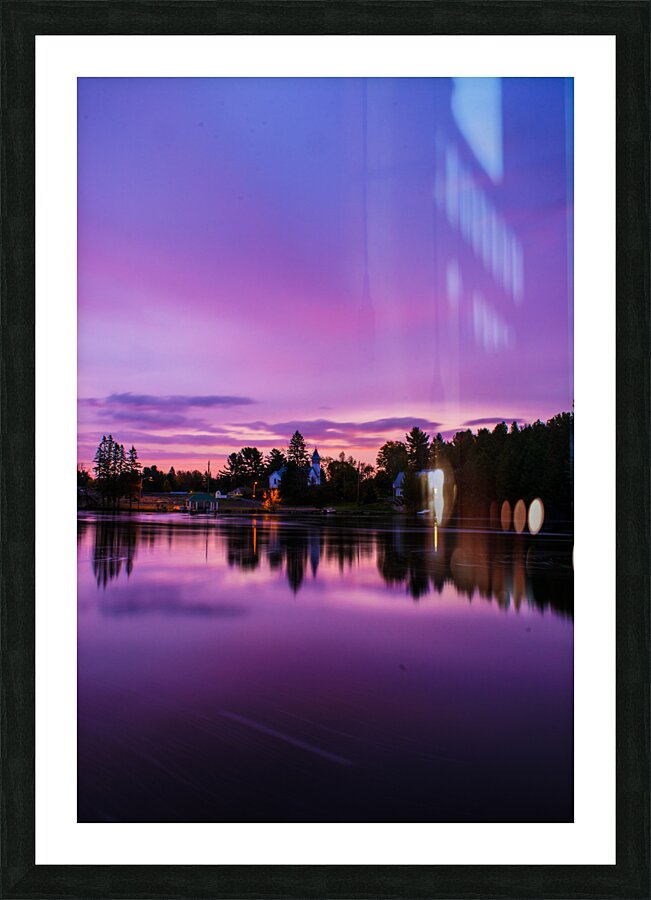 Sunrise over Magnetawan Picture Frame print