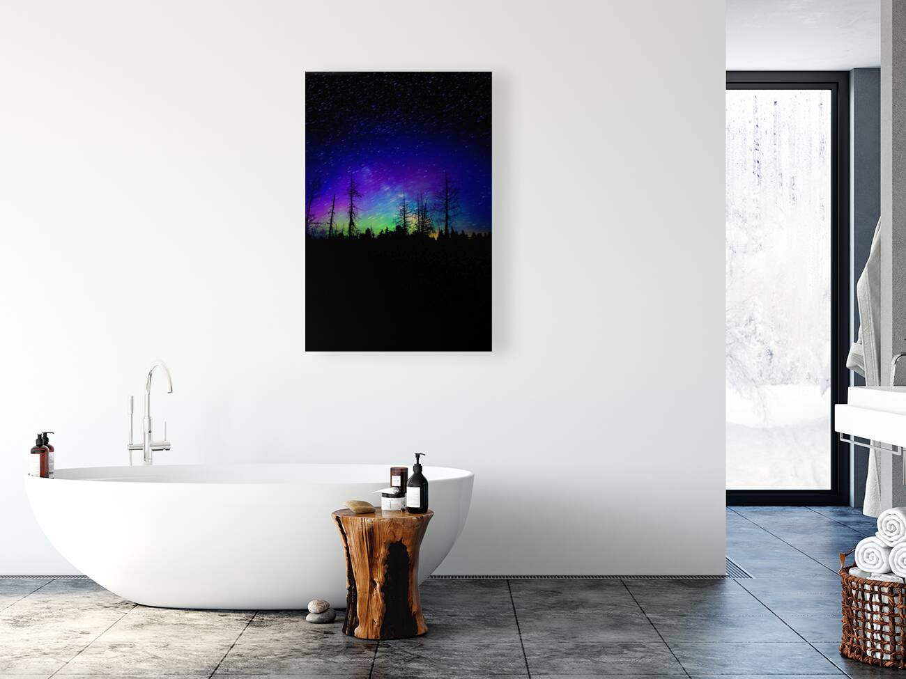 Swamp Northern Lights Reproduction
