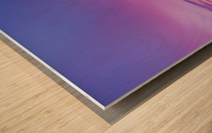 Sunrise over Magnetawan Wood print