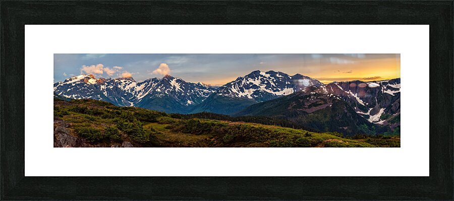 Northwest Mountains Picture Frame Printing