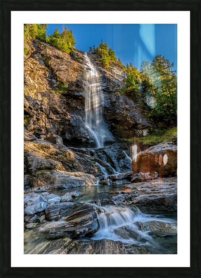 Exstew Falls Morning Picture Frame print