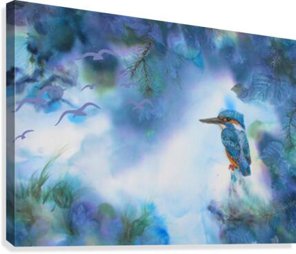 Blue Bird Blue Sky Canvas Print