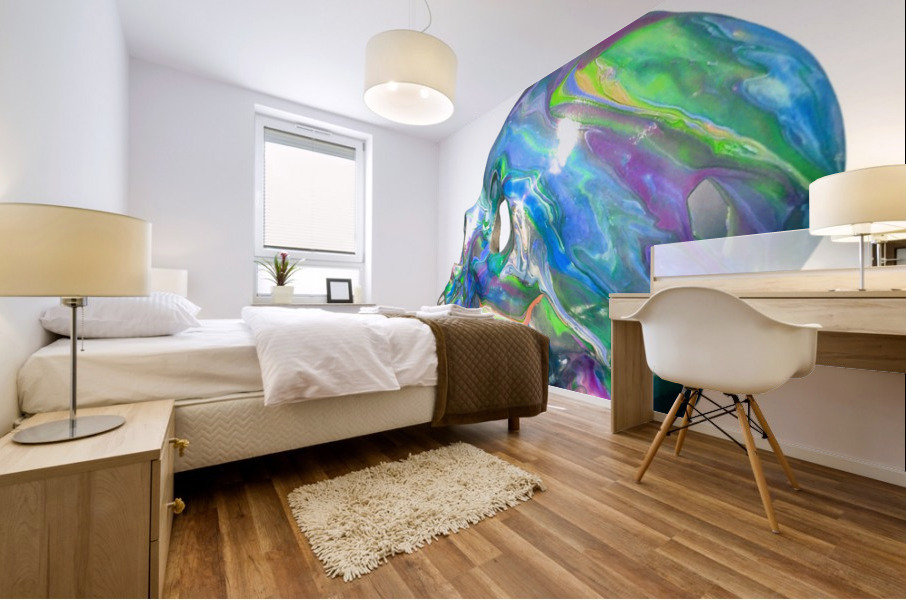 Frozen Skull Mural print
