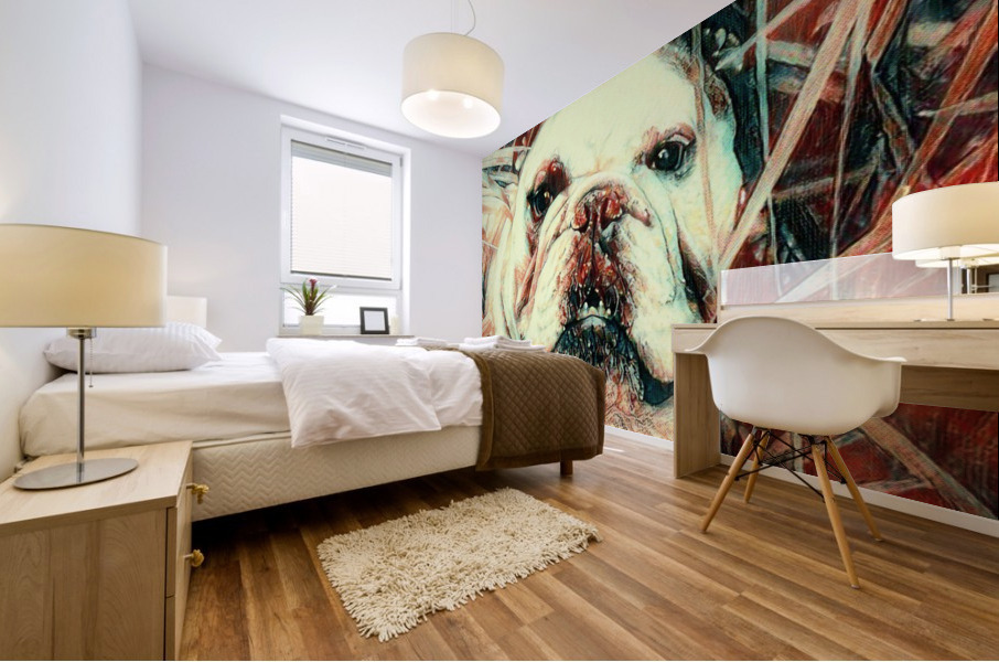 Red Snoop Dog Mural print