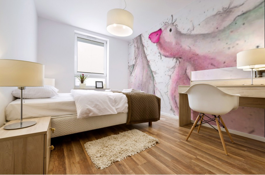 WHAT ME  Mural print