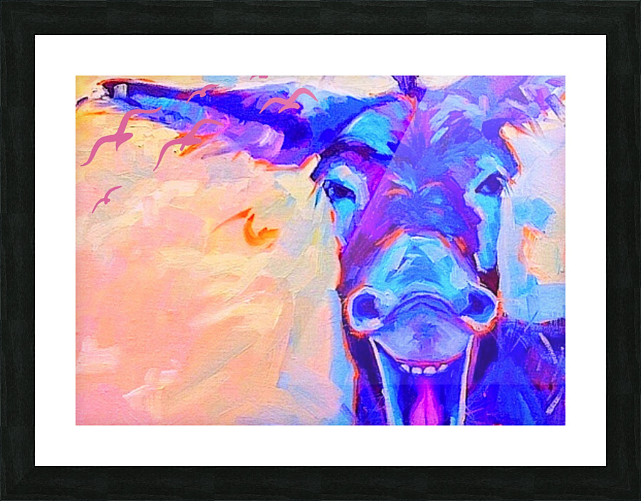 Laughing BLUES Picture Frame print