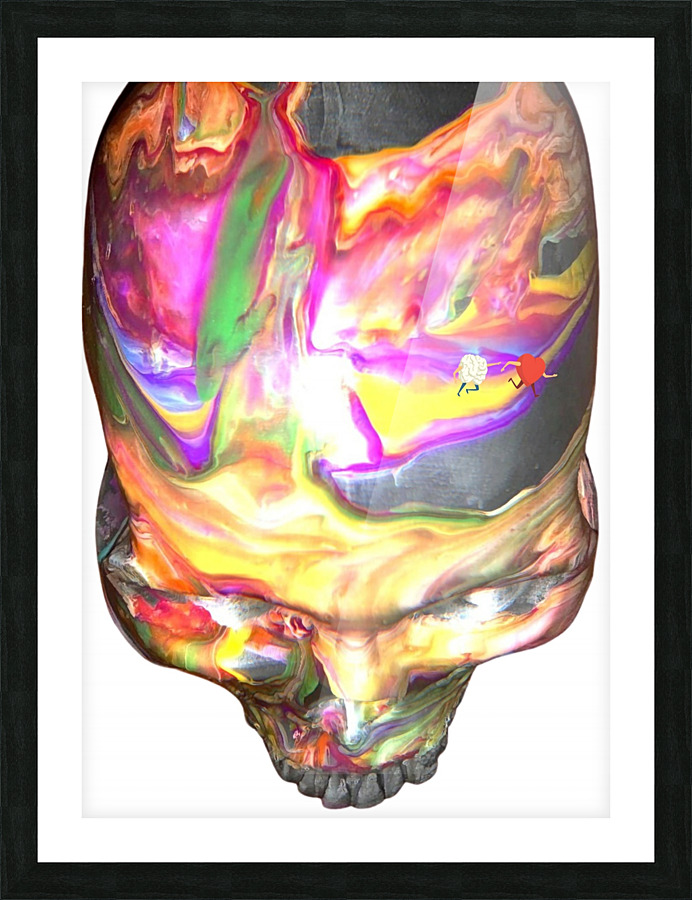 Brain Verses Heart Picture Frame print