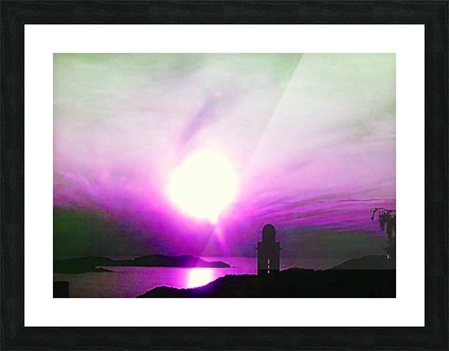 Corsica Sun Picture Frame print
