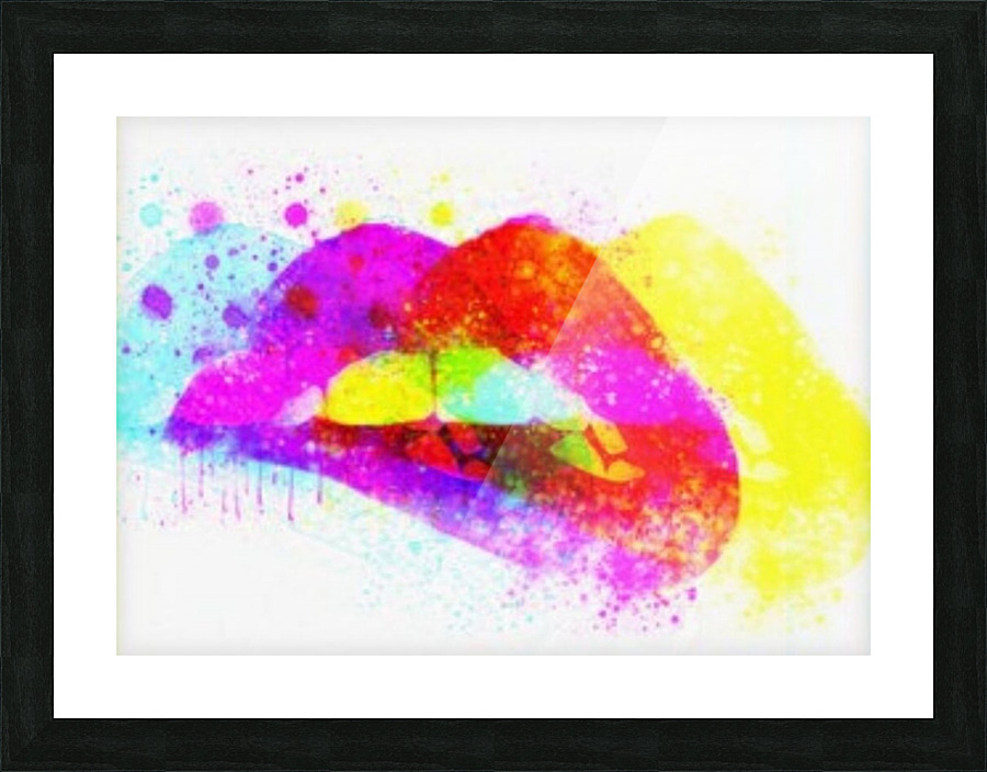 Kiss Me Quick Picture Frame print