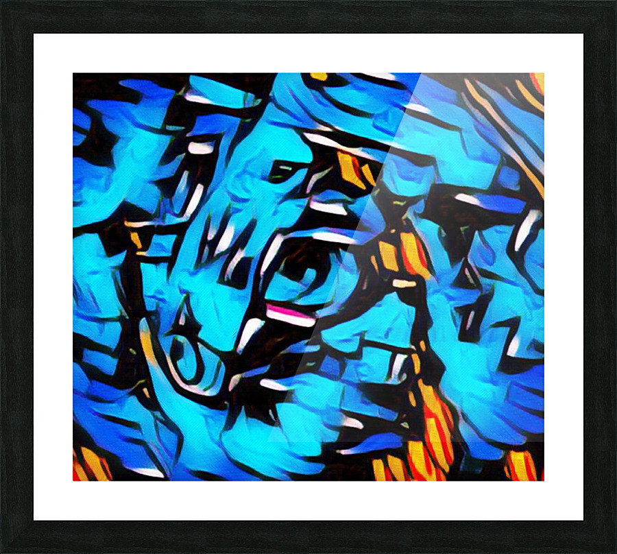 Abstract Horses Picture Frame print