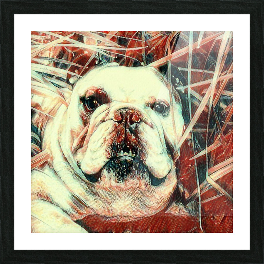 Red Snoop Dog Picture Frame print