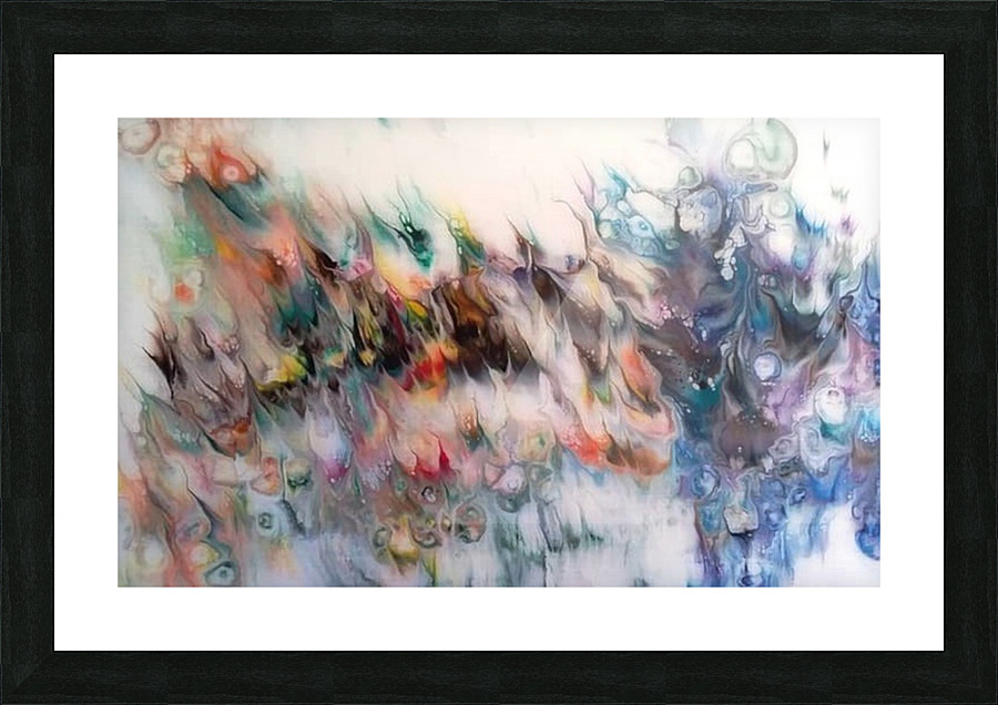 Dancing light Cardic Picture Frame print