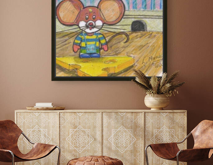 Mr Paw Story of moving house large cheese by LeGustavienne