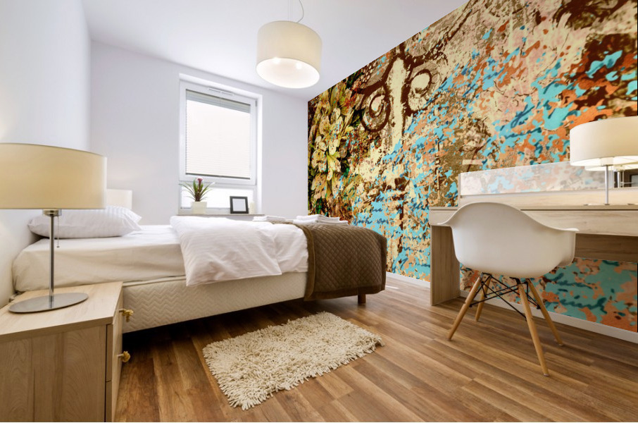 Rustic Key Mural print