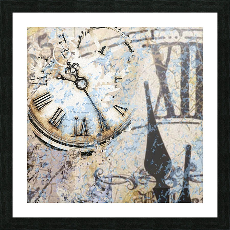 Clock within Time Picture Frame print