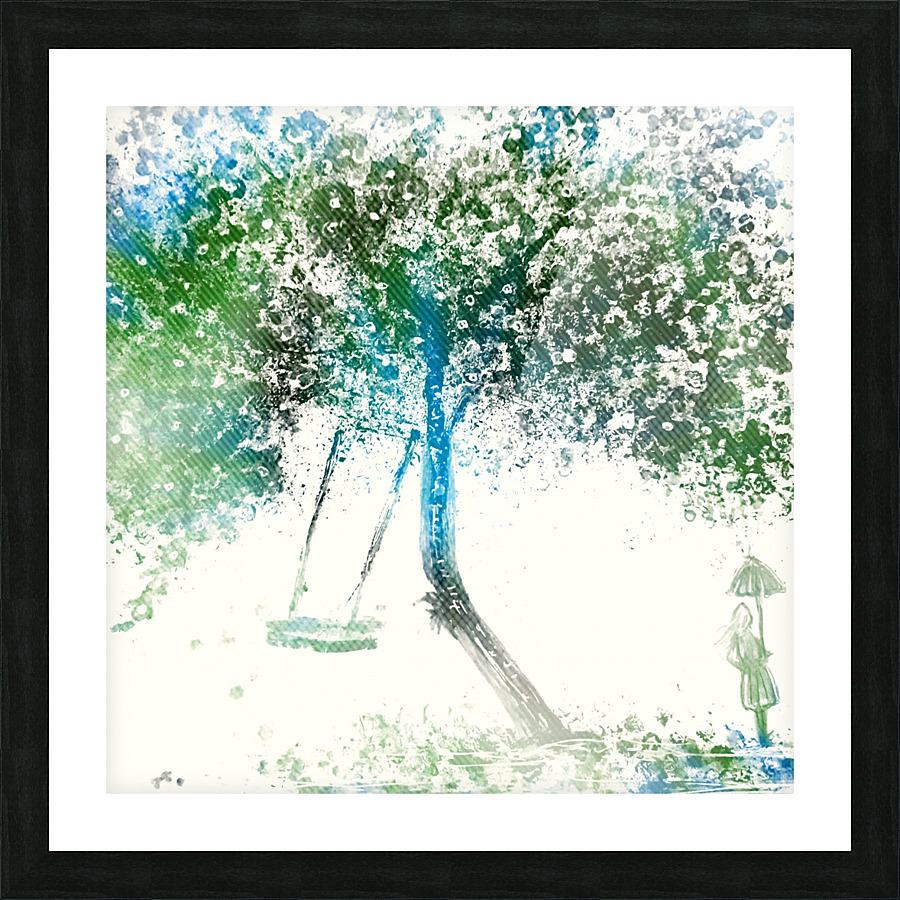 Tree Swing Picture Frame print