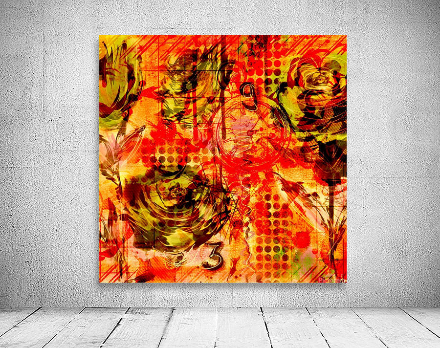 Orange Rose Wall Preview