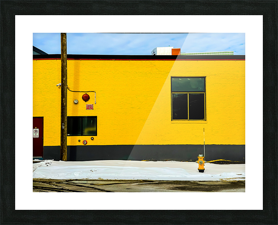 Yellow Hydrant  Picture Frame print