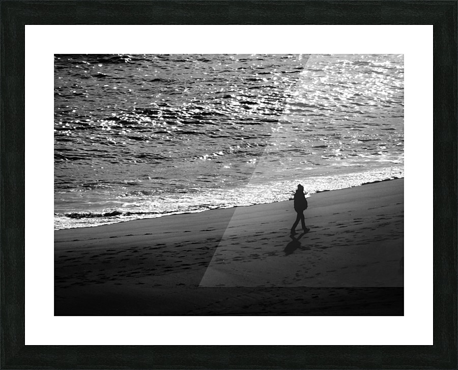 Beach Walk Picture Frame print