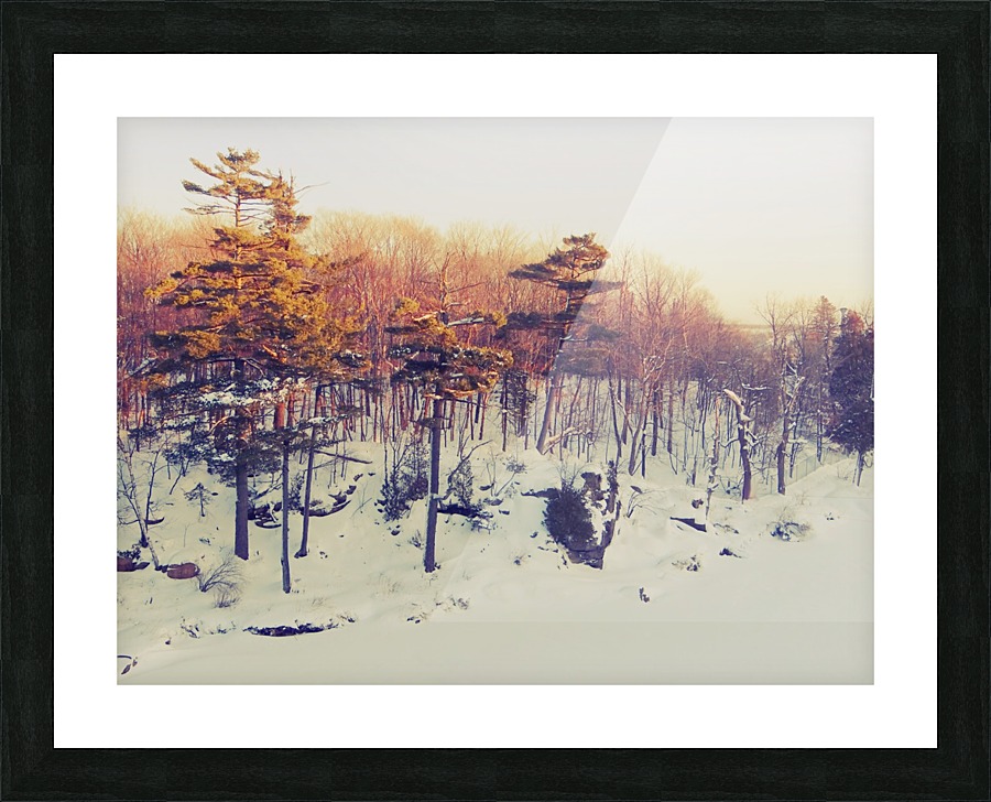 Winter Sunset Picture Frame print