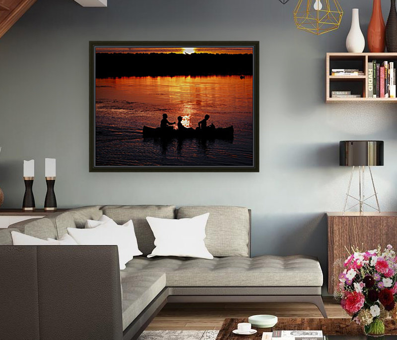 Sunset Canoe Reproduction