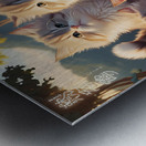 a stunning and serene illustration of young fluff Metal print