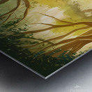 Pi7 Tool in an enchanting illustration a lush eme Metal print