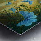 a breathtaking illustration of a magical forest  Metal print