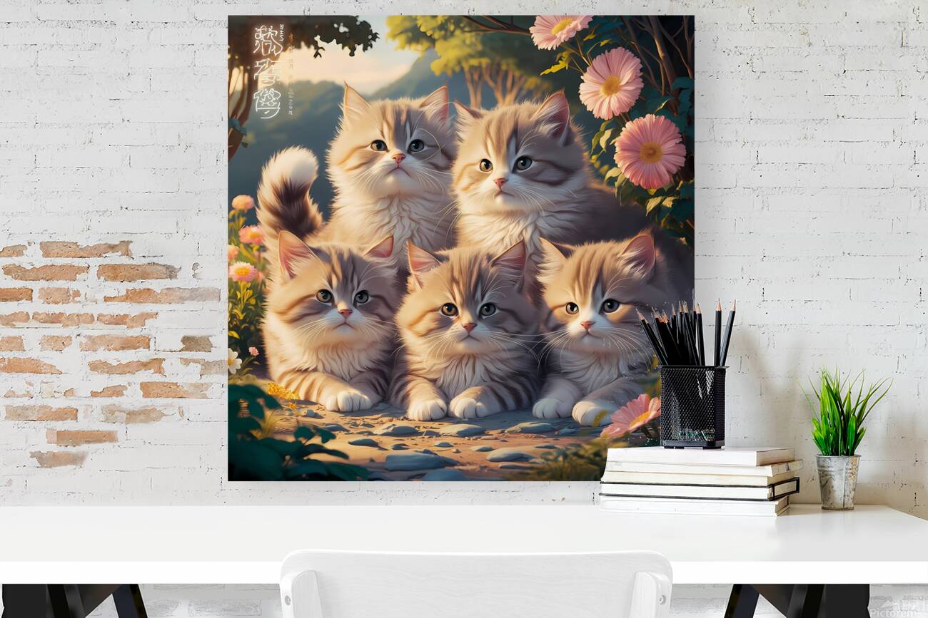 a stunning and serene illustration of young fluff Reproduction