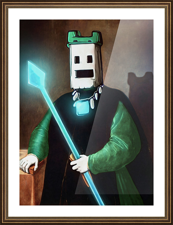 Daniel Esesta Self-Portrait Picture Frame print