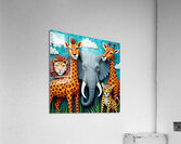 Flux Dev A vibrant mosaic artwork featuring a dyn Acrylic Print