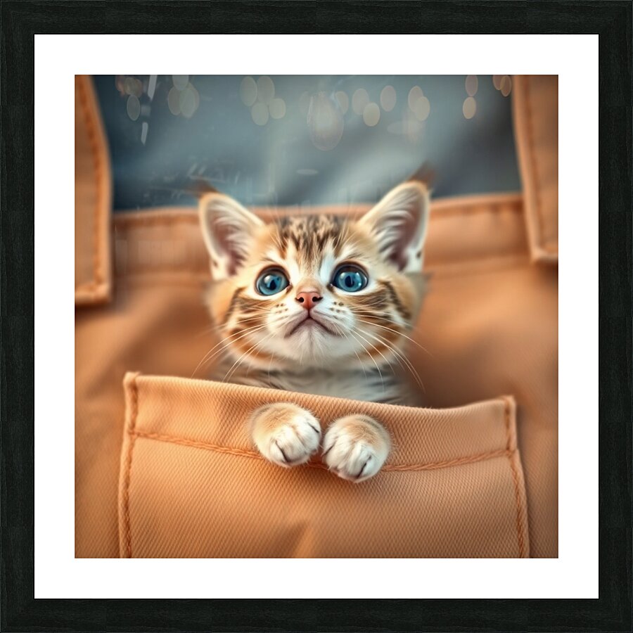asm pocket cute cat b40f3033 7a7d 43c4 afa7 6bef1 Picture Frame print