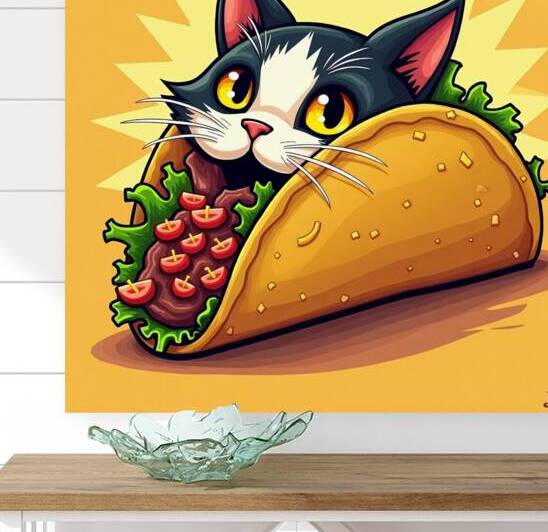 Flux Dev A vibrant whimsical illustration of a ca by Asmaya