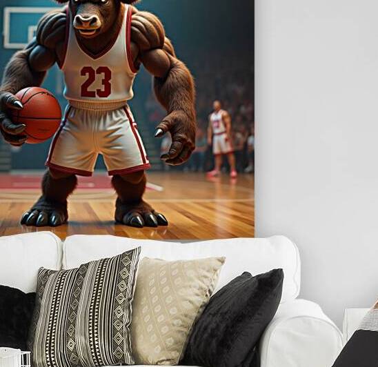 Flux Dev A muscular basketball player with the he by Asmaya