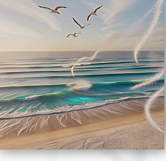 Leonardo Phoenix 09 A serene aerial view of a pic by Asmaya