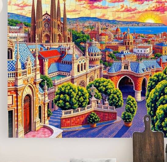 Flux Schnell Vibrant mosaic artwork depicting the by Asmaya