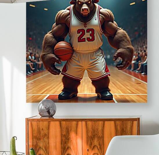 Flux Dev A muscular basketball player with the he by Asmaya