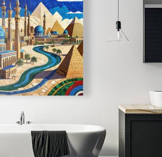Leonardo Phoenix 10 Vibrant mosaic artwork depict by Asmaya