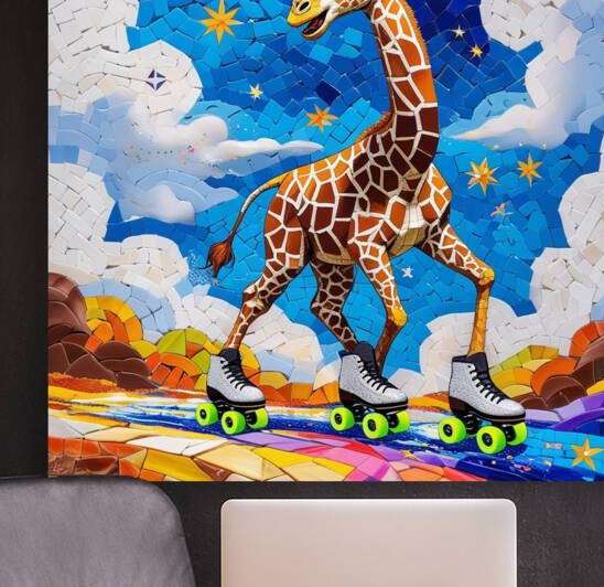 Leonardo Phoenix 10 A vibrant mosaic artwork feat by Asmaya