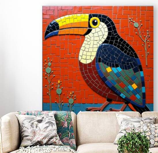 Flux Dev A vibrant intricately arranged mosaic de by Asmaya
