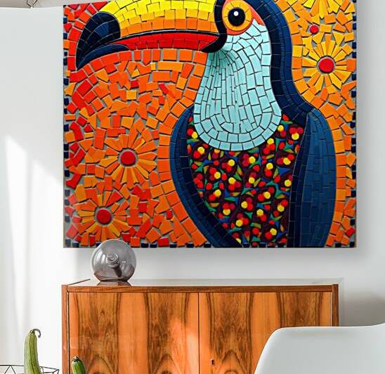 Flux Dev A vibrant intricately arranged mosaic de by Asmaya