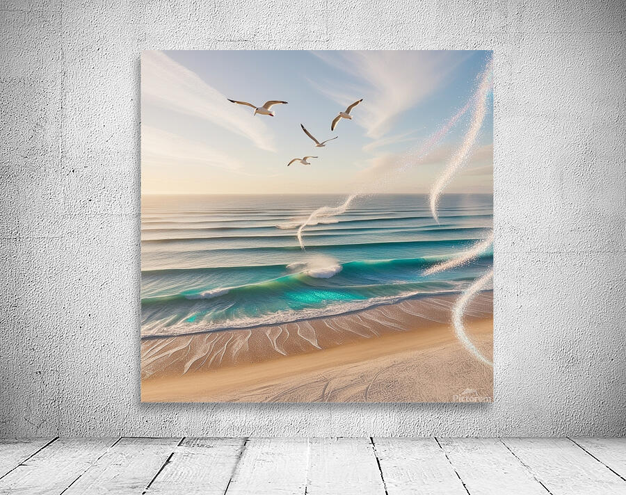 Leonardo Phoenix 09 A serene aerial view of a pic Wall Preview