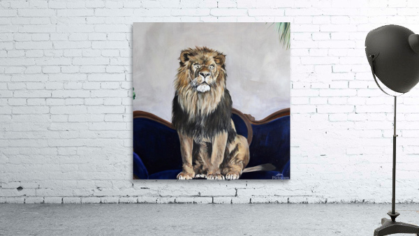slouch in wild couch Wall Preview