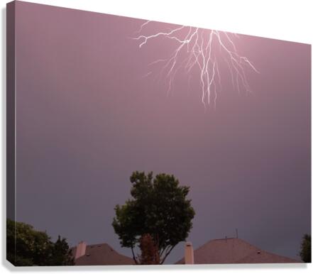 Stormy Texas Night Canvas Print