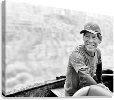Peruvian Fisherman Canvas Print
