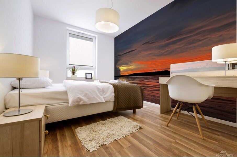 Amazon Sunset Mural print