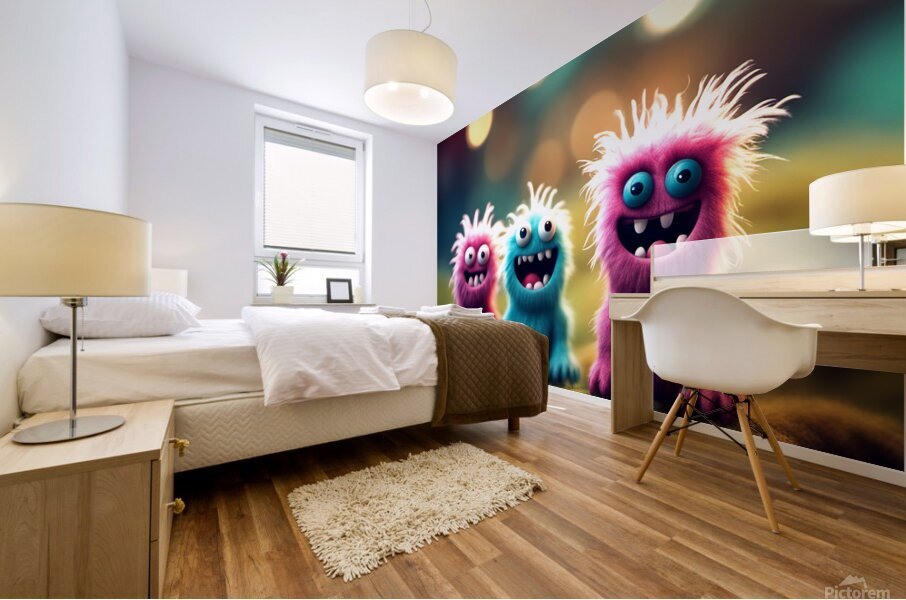 Monsterville Monsters: Friends  1 Mural print