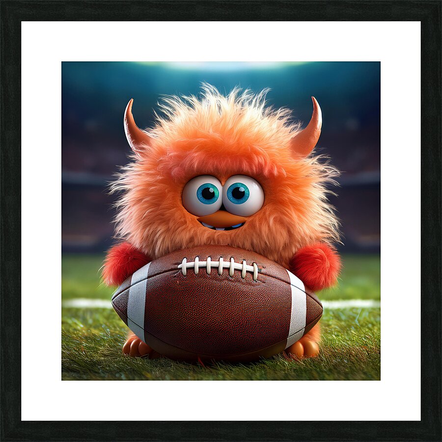 use football Picture Frame print