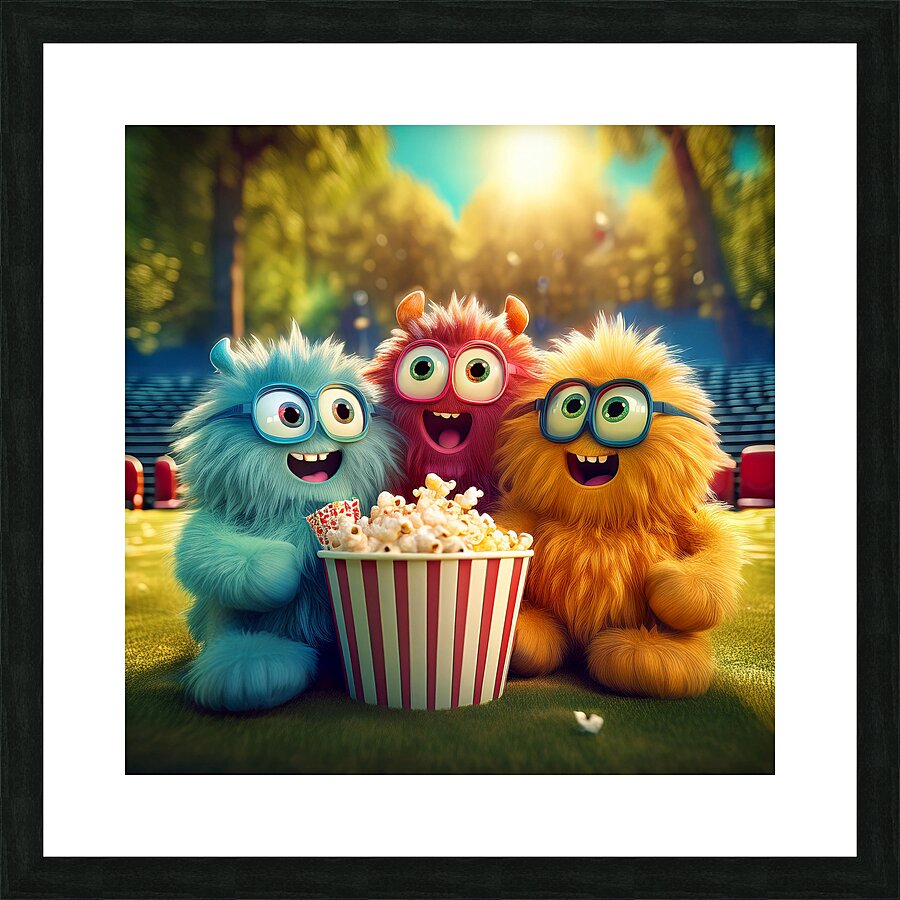 use popcorn Picture Frame print